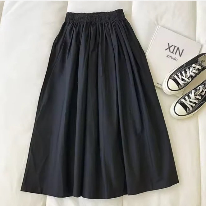 Rok Wijde Pasvorm Hoge Taille – Loes