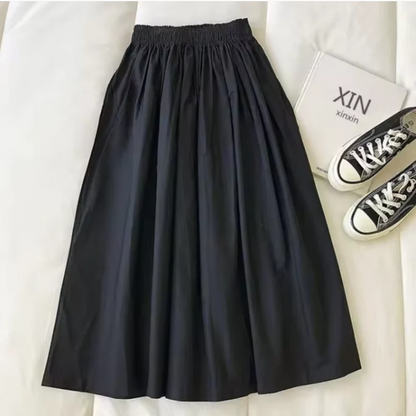 Rok Wijde Pasvorm Hoge Taille – Loes