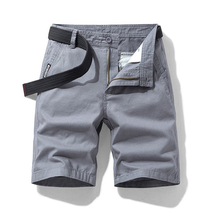 Cargo Shorts Katoenmengsel Knie Lengte Relaxed Fit – Jochem