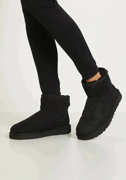 Gevoerde Suede Enkellaarsjes Comfortabel voor de Winter – Issa