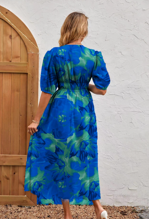 A-Lijn Jurk Elegante Bloemenprint – Katja