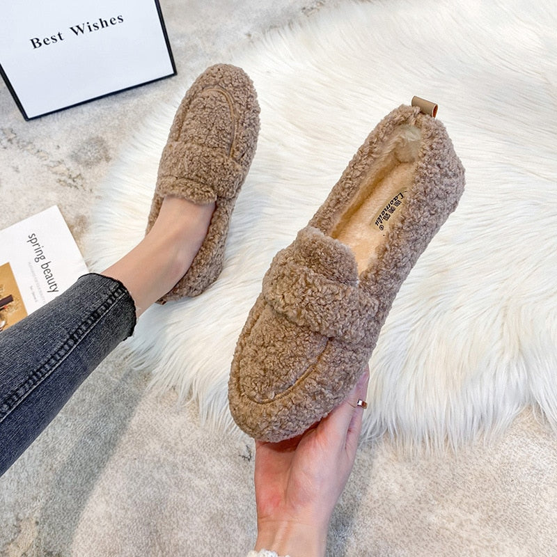 Comfortabele Loafers met Platform en Warm Voering – Marloes