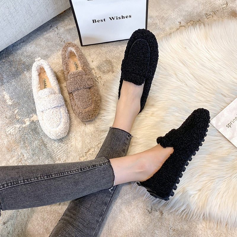 Comfortabele Loafers met Platform en Warm Voering – Marloes