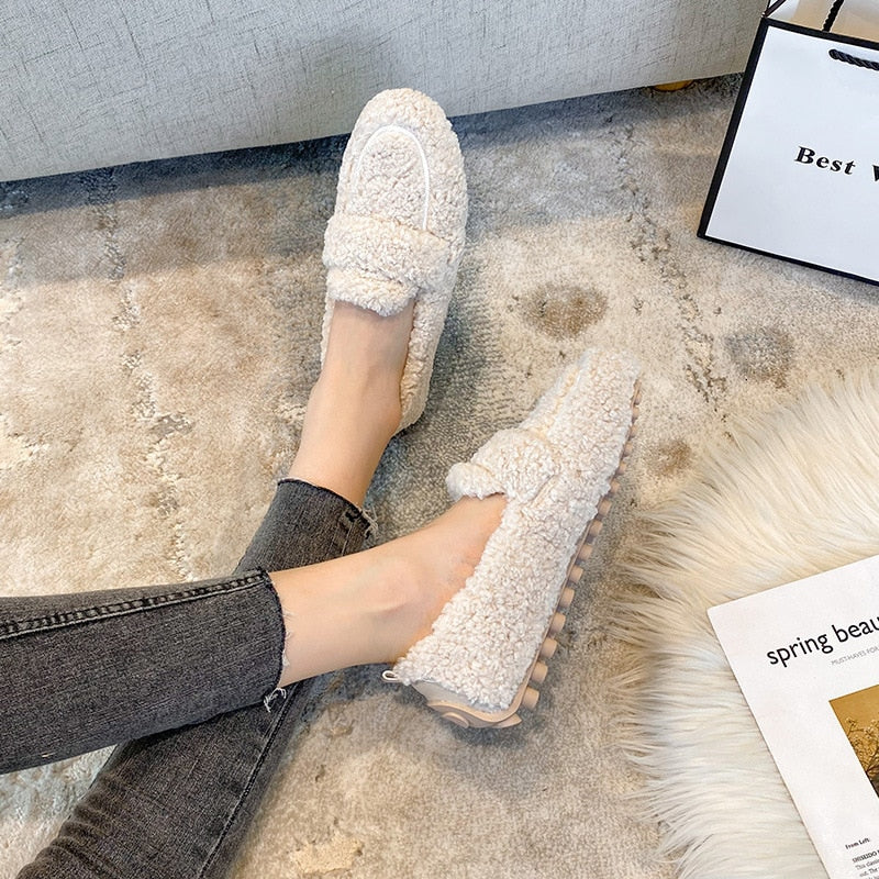 Comfortabele Loafers met Platform en Warm Voering – Marloes