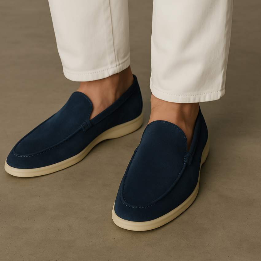 Loafers Premium Suède Intens Blauw – Sjoerd