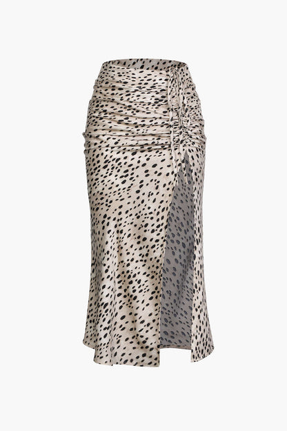 Rok Trendy Luipaardprint Midi – Keona