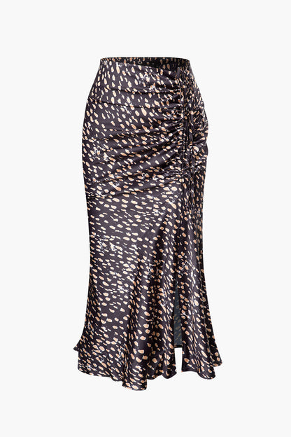 Rok Trendy Luipaardprint Midi – Keona