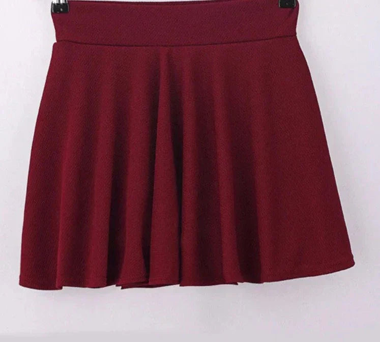Korte Rok Trendy Stof met Rimpel – Marjolein