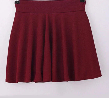 Korte Rok Trendy Stof met Rimpel – Marjolein