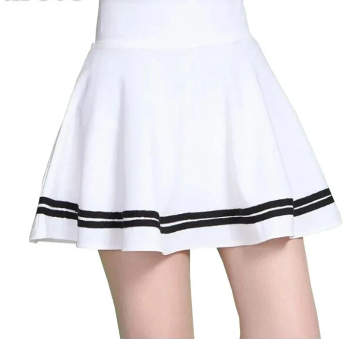 Korte Rok Trendy Stof met Rimpel – Marjolein
