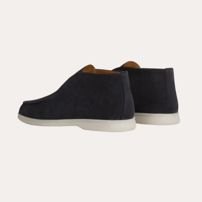 Suède Loafers Stijlvol Navy Blauw – Henk