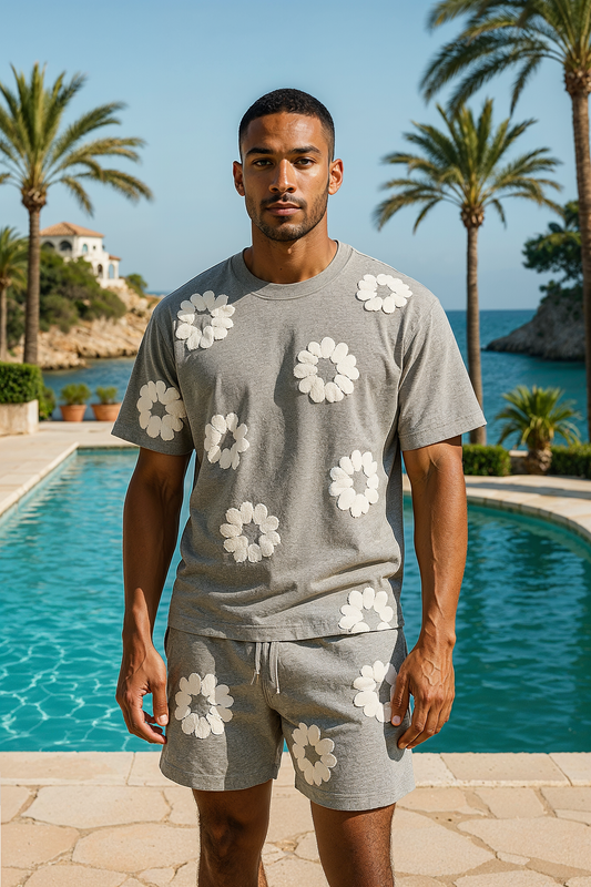 Katoenen Zomer T-shirt & Shorts Set – Jermaine