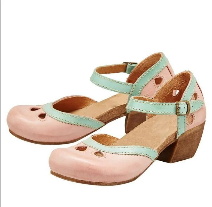Dames Sandalen Bandje en Blokhak – Mathilde