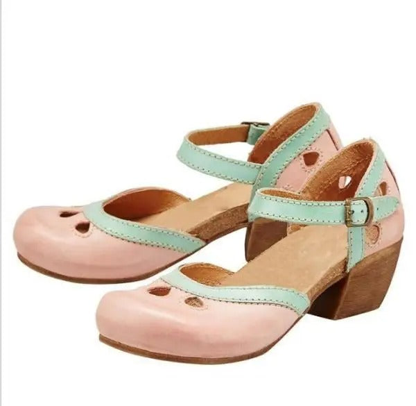 Dames Sandalen Bandje en Blokhak – Mathilde