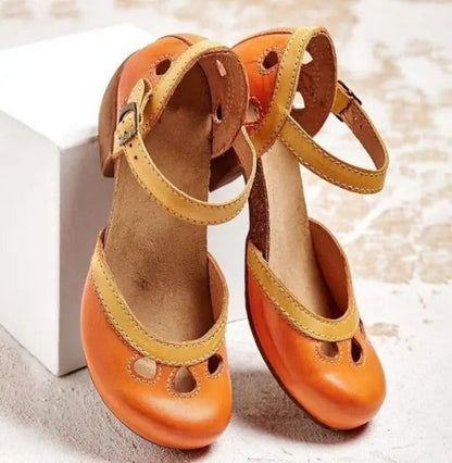 Dames Sandalen Bandje en Blokhak – Mathilde