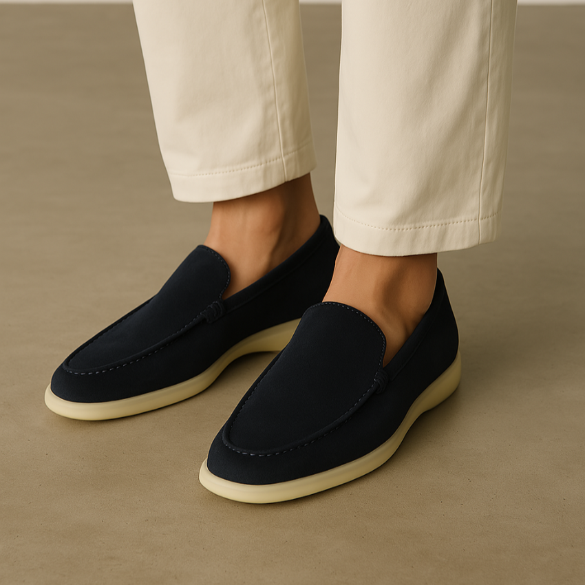 Loafers Premium Suède Marineblauw – Thijs