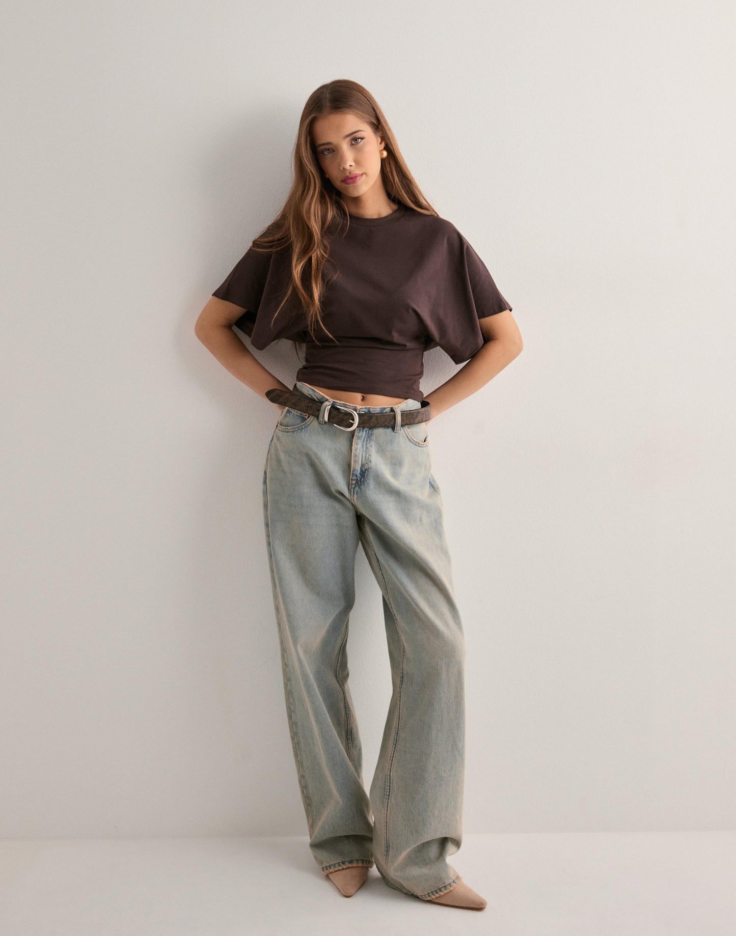 T-shirt Met Wijde Mouwen Iconisch Design – Muriel