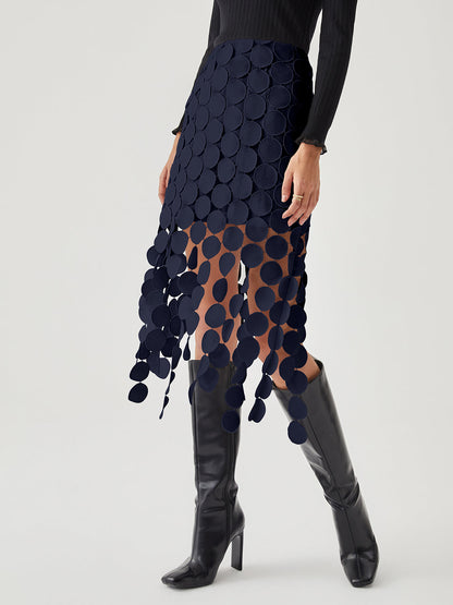Rok Lasergesneden Multicirkel Dubbellaags – Nina