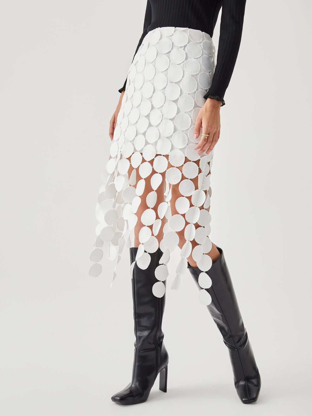 Rok Lasergesneden Multicirkel Dubbellaags – Nina