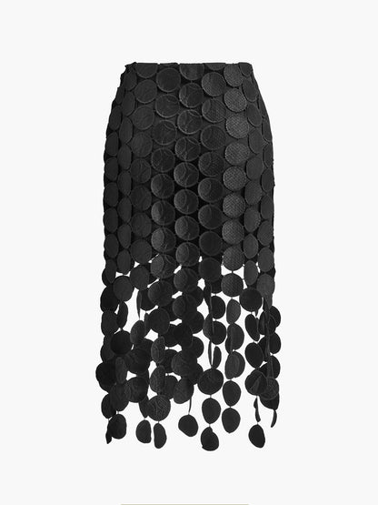 Rok Lasergesneden Multicirkel Dubbellaags – Nina