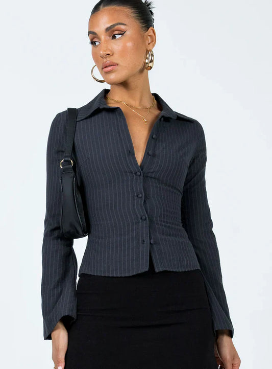 Blouse Gestreept Luchtig Design – Elody