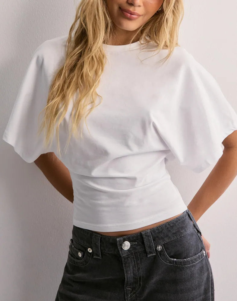 T-shirt Met Wijde Mouwen Iconisch Design – Muriel