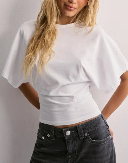 T-shirt Met Wijde Mouwen Iconisch Design – Muriel