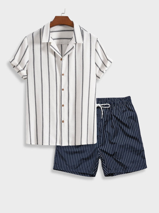 Zomerset Gestreept Katoen met Shorts – Sonny