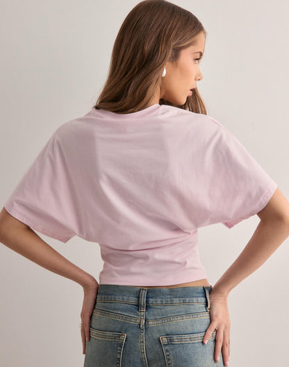 T-shirt Met Wijde Mouwen Iconisch Design – Muriel