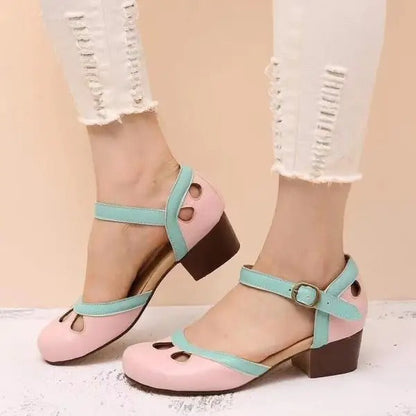 Dames Sandalen Bandje en Blokhak – Mathilde